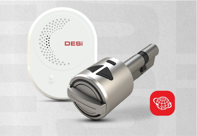 DESi Utopic R Akıllı Kilit IOS-Android Uyumlu & DESi Utopic Akıllı Kilitler İle Uyumlu Akıllı Köprü (Wifi Bridge)